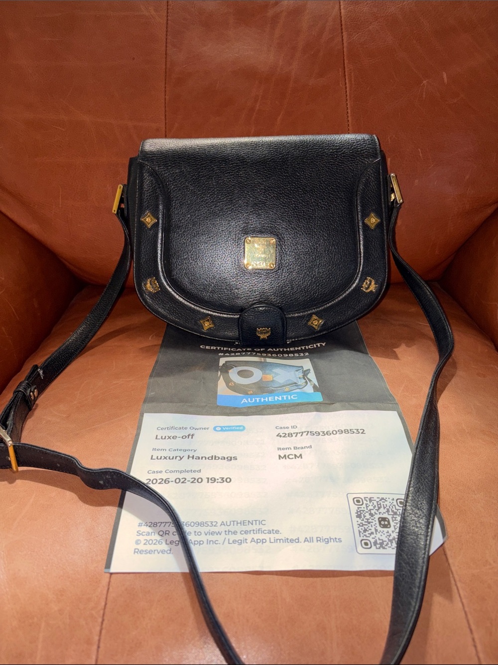 MCM Leather Crossbody